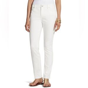NWT! Sold Out! Chico’s So Slimming Girlfriend Ankle Jean - Sea Salt